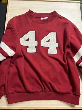 Bubba Gump Shrimp Co. Red Varsity Sweatshirt #44 Size Small
